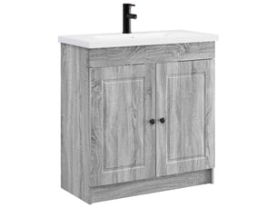 Ensemble de mobilier de salle de bain sonoma gris shl8759