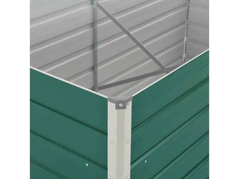  Jardinière - bac à fleurs 160 x 80 x 77 cm acier galvanisé vert  - Conforama E