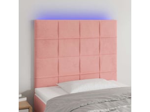 Tete de lit A poser largeur 80 cm rose