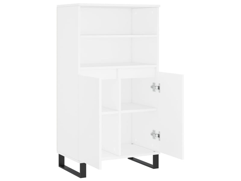  Buffet haut - bahut - meuble de rangement blanc 60x36x110 cm bois d'ingénierie  - Conforama E
