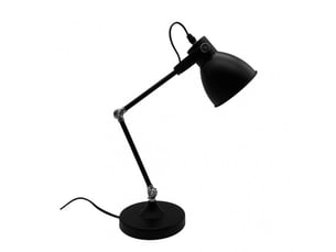 Lampe de bureau fabrilamp igor 1 x e14 noir 50 x 15 x 35 cm articulée