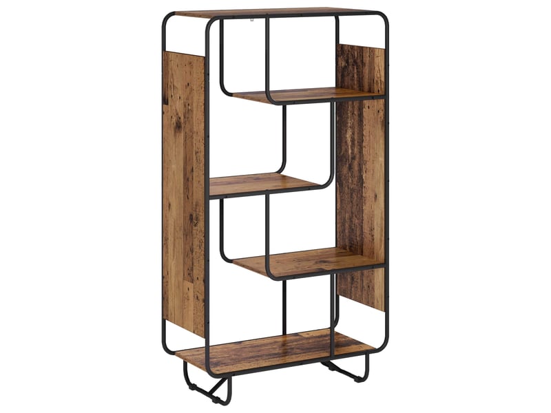Buffet haut, buffet de rangement bois ancien 80x37,5x144 cm bois d'ingénierie - Conforama A