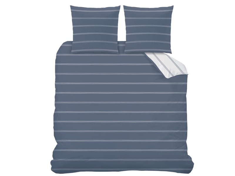  Parure de lit imprimée 100% coton, urban stripes 200x200+2x65x65cm  - Conforama E