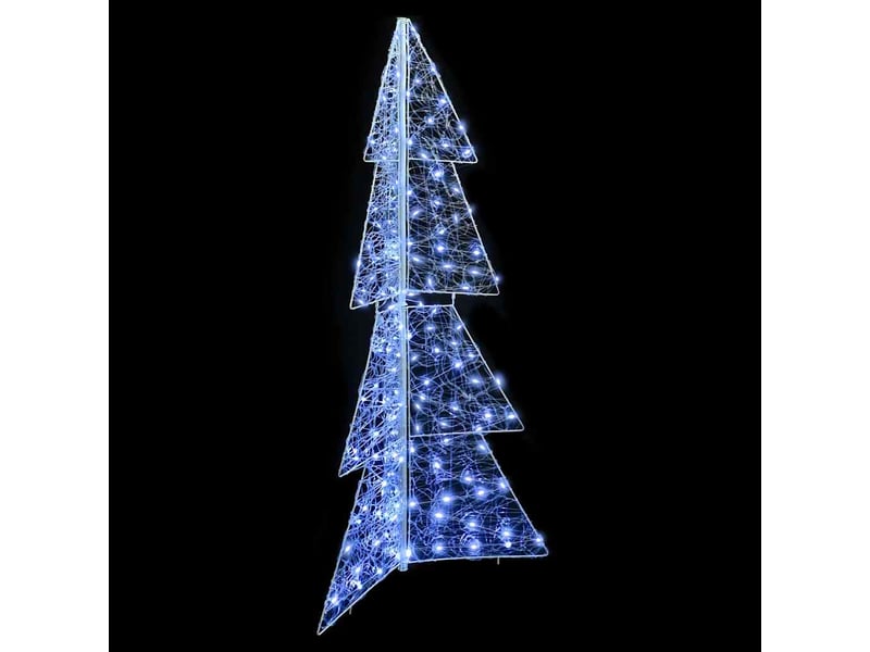  Sapin de noël - arbre de noël 160 led blanc froid 150 cm acrylique  - Conforama E