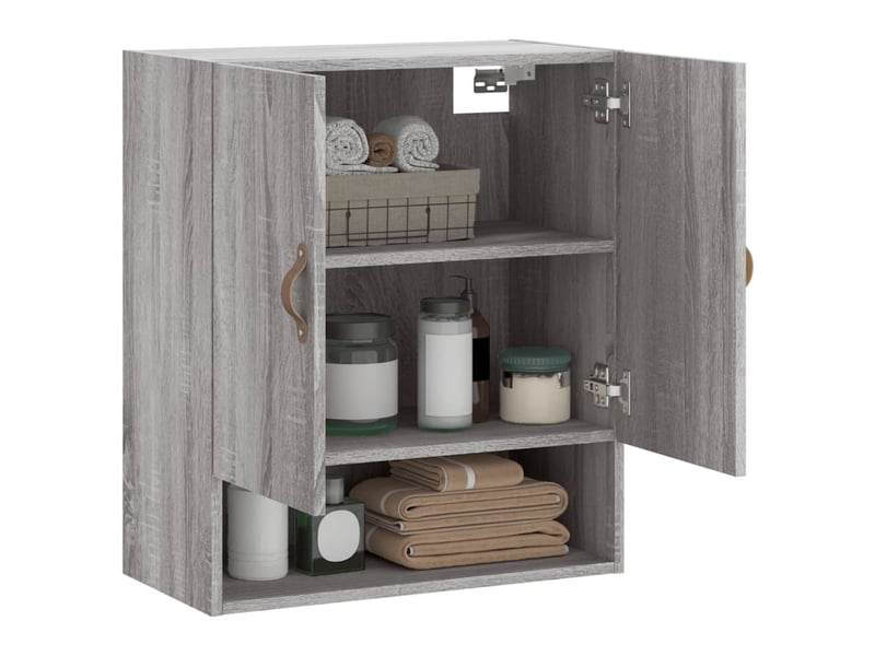  Armoire murale salon, meuble de rangement sonoma gris 60x31x70cm bois d'ingénierie shl1888  - Conforama D