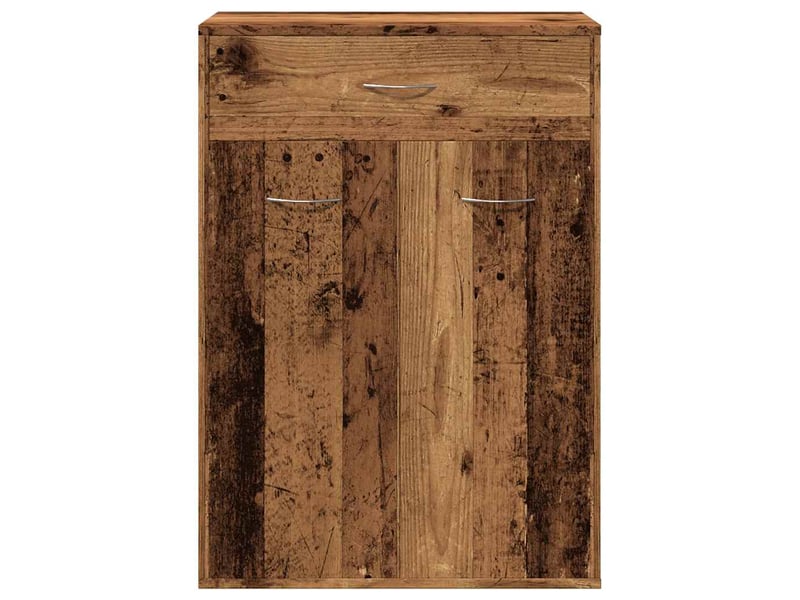  Meuble à chaussure, armoire à chaussures vieux bois 60x35x84 cm bois d'ingénierie  - Conforama D