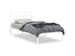 Lit simple 90x190 cm    coloris blanc