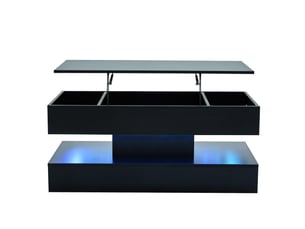 Table rectangulaire coloris noir <strong>ATELIER CONFORTIEL</strong> <strong></strong> - 50 cmx100 cm