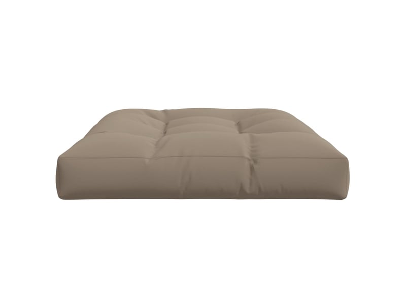  Coussin de palette, coussin de chaise, coussin de canapé taupe 120x80x12 cm tissu cf55461  - Conforama E