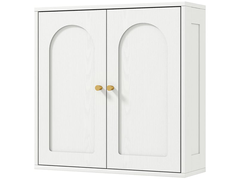  Armoire murale de salle de bain 2 portes 60 x 20 x 60 cm blanc  - Conforama B