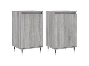 Buffets 2 pcs - bahut - meuble de rangement sonoma gris 40x35x70 cm bois d'ingénierie