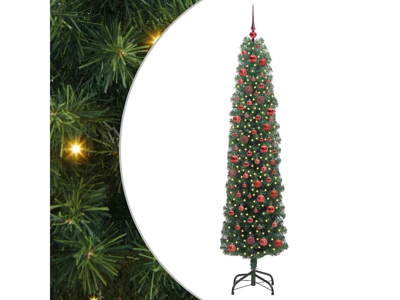  Sapin de noël - arbre de noël artificiel vert 180 cm pvc et acier et plastique  - Conforama B