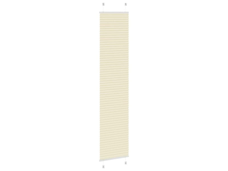 Store plissé, store de fenêtre crème 40x200 cm largeur du tissu 39,4 cm polyester cf46834 - Conforama D
