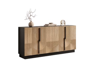 Buffet 4 porte(s)   <strong></strong> <strong></strong> - 160 cm coloris marron 