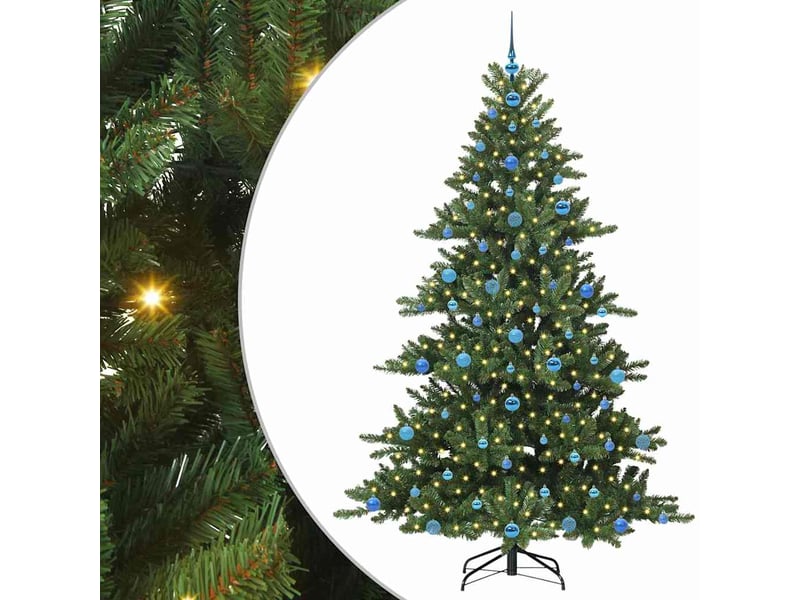  Sapin de noël - arbre de noël artificiel à branches articulées vert 210 cm  - Conforama A