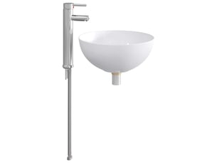 Lavabo de salle de bain avec robinet et drain chrome shl6151