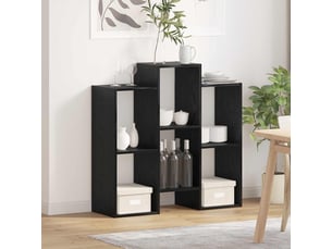 Buffet - bahut - meuble de rangement chêne noir 90 x 30 x 90 cm
