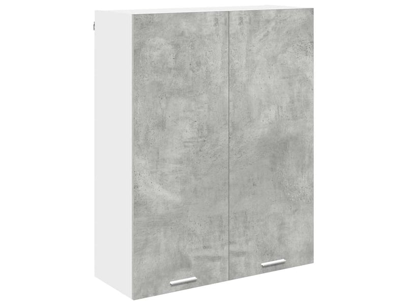  Meuble de rangement, armoire suspendue gris béton 80x31x100cm bois d'ingénierie shl5437  - Conforama A
