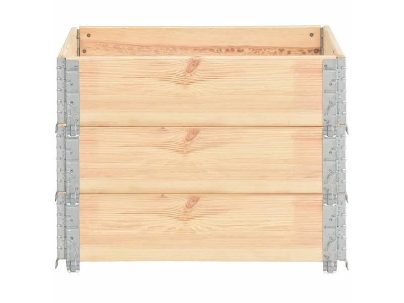  Jardinière - bac à fleurss surélevées 3 pcs 60x80 cm bois de pin solide  - Conforama C