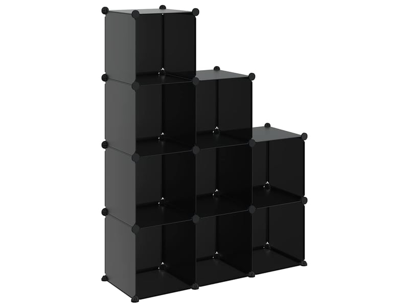 Cubes de rangement 9 pcs noir pp - Conforama A