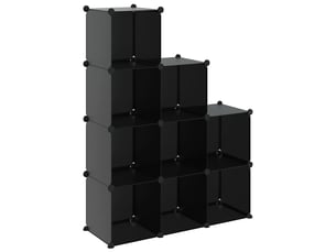 Cubes de rangement 9 pcs noir pp