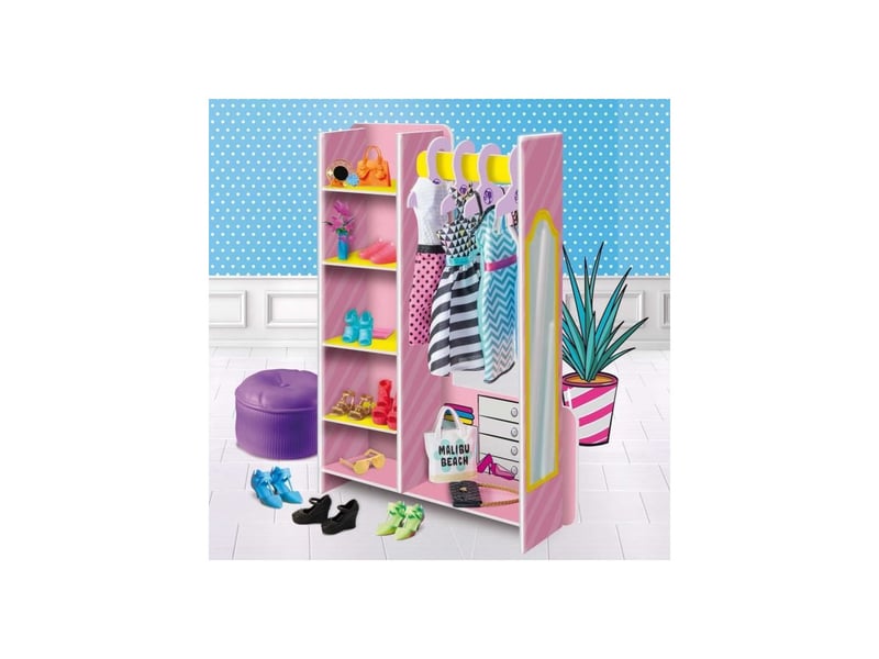  Kit creatif boutique de mode avec poupee barbie en carton epais 4 ans LIS8008324076918 - Conforama C