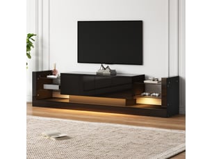 Meuble tv coloris noir 181 cm KORFEE
