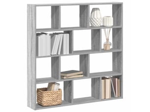 Étagère cube murale 12 compartiments sonoma gris cf41344