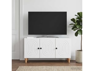 Meuble tv coloris blanc 99 cm <strong></strong>  <strong></strong>