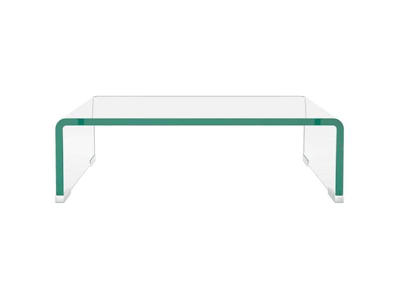  Meuble tv - banc tv - meuble de rangementpour moniteur 40x25x11 cm verre transparent  - Conforama C