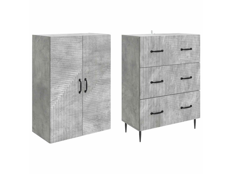  Ensemble de meubles 2 pcs, rangement de salon 66 x 34,5 x 90 cm bois d'ingénierie shl7860  - Conforama D