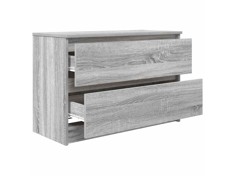  Meuble tv - banc tv - meuble de rangement sonoma gris 80x35x54 cm bois d'ingénierie  - Conforama E