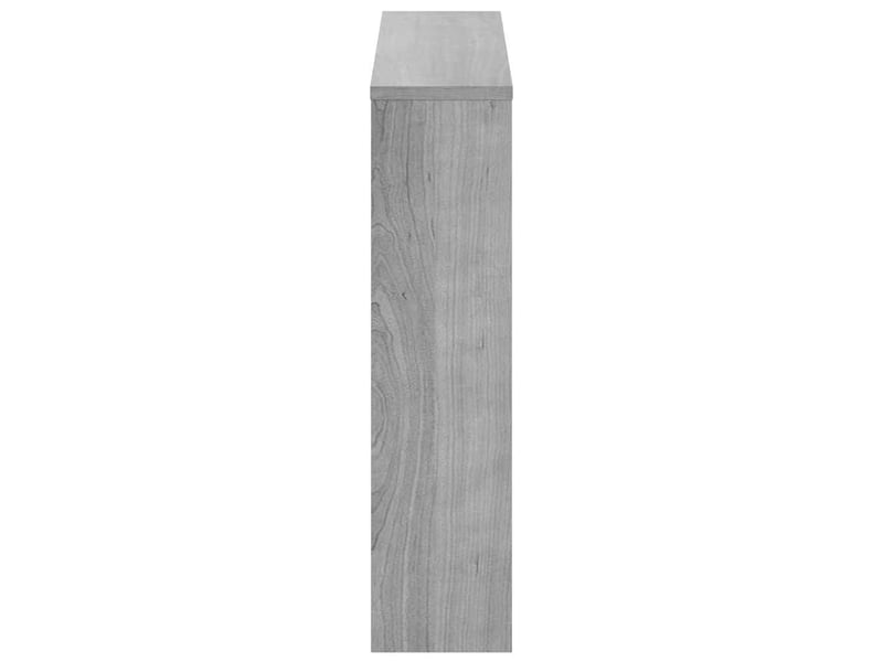  Meuble à chaussure, armoire à chaussures miroir 2 niveaux sonoma gris 63x17x67 cm  - Conforama E