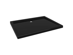 Receveur de douche base de douche bac de douche salle de bain toilette salle d’eau maison intérieur rectangulaire abs noir 70 x 90 cm 02_0001955