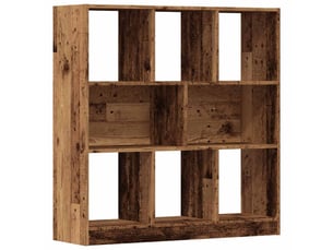 Bibliothèque, meunle de rangement pour bureau vieux bois 97,5x29,5x100 cm bois d'ingénierie
