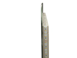 Miroir rectangulaire à poser coloris argenté <strong></strong>  <strong></strong> - 3.5 cm x 60 cm