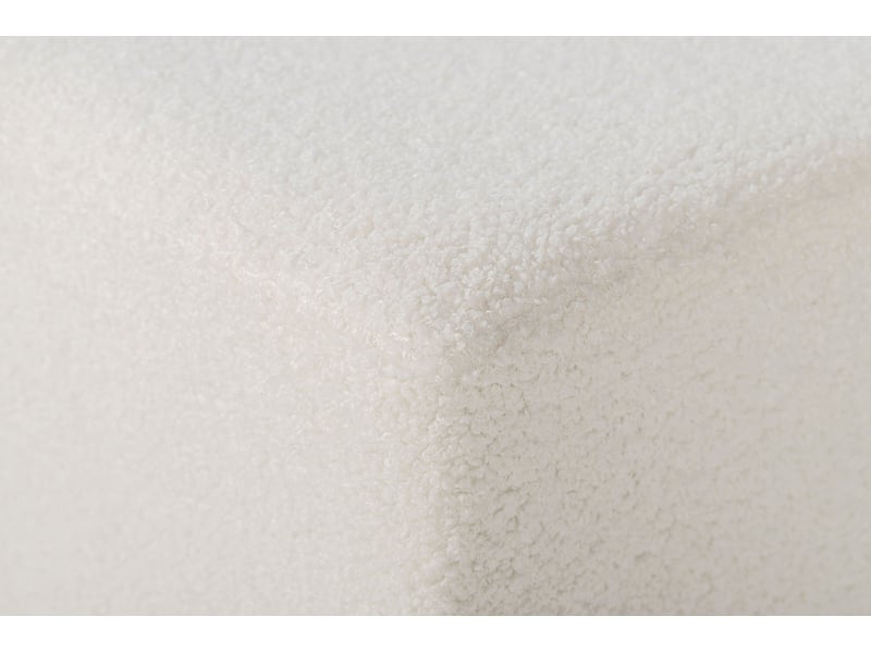 Pouf INAYA coloris blanc - Conforama S