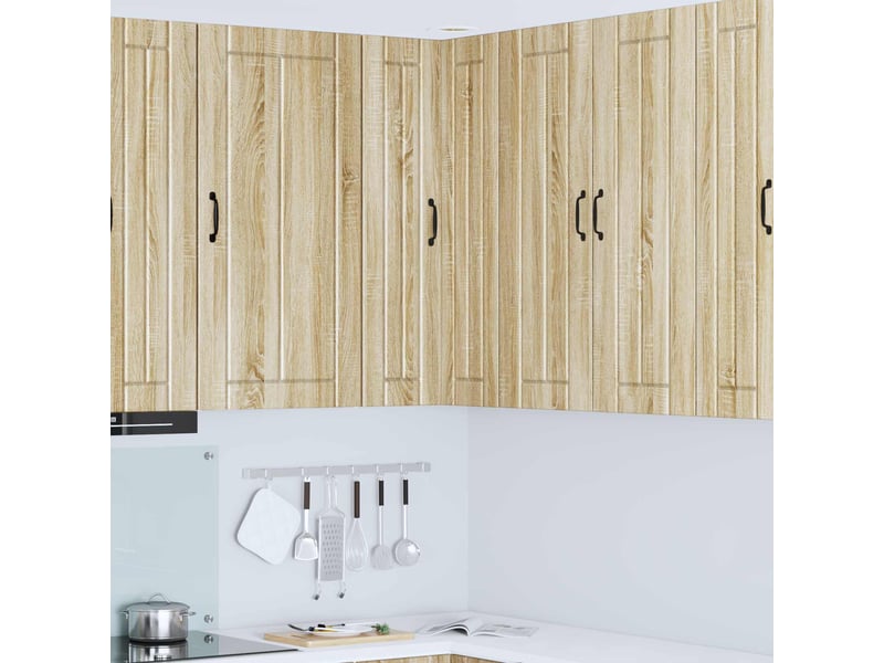  Meuble mural de cuisine, armoire d'angle cuisine lucca chêne sonoma 57x57x100cm  - Conforama B