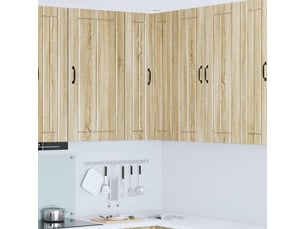Meuble mural de cuisine, armoire d'angle cuisine lucca chêne sonoma 57x57x100cm