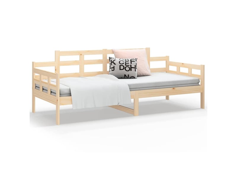  Lit simple- lit adulte -  lit de jour sans matelas bois de pin massif 80x200 cm  - Conforama D