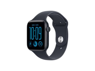 Montre connectee gps cellulaire 44 mm aluminium midnight bracelet sport bleu marine ml