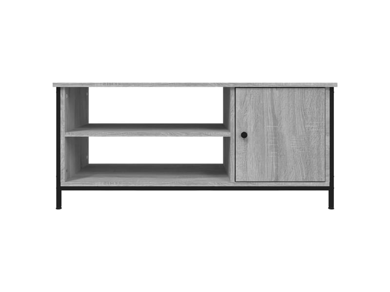  Meuble tv - banc tv - meuble de rangement sonoma gris 100x40x45 cm bois d'ingénierie  - Conforama E