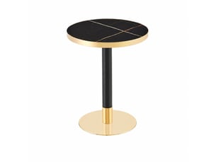Table basse rond(e) coloris bicolore STILVORA  - 60 cmx60 cm