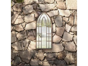 Miroir rectangulaire à fixer coloris beige <strong></strong>  <strong></strong> - 70 cm x 30 cm