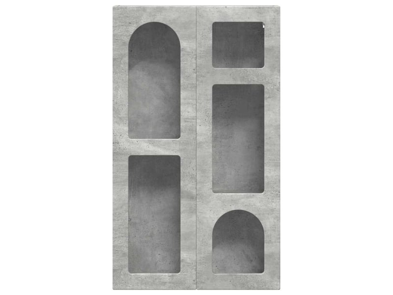  Armoire suspendue, meuble de rangement avec étagère elst gris béton 59x20x100 cm  - Conforama E