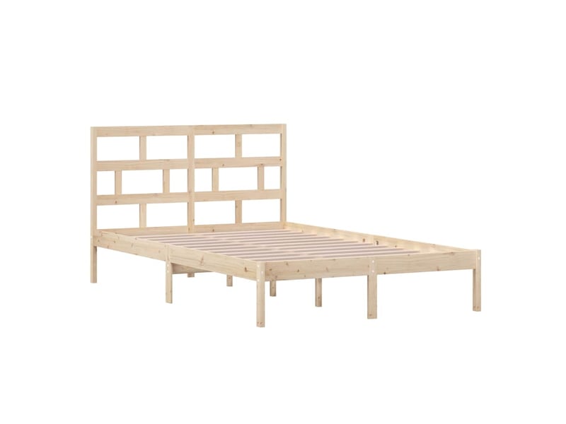  Lit double- lit adulte -  cadre de lit sans matelas bois massif 120x200 cm  - Conforama B