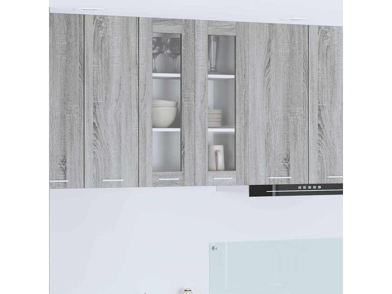  Meuble de rangement, armoire suspendue gris sonoma 60x31x80cm bois d'ingénierie  - Conforama B