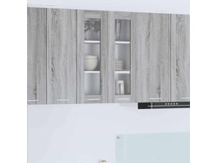 Meuble de rangement, armoire suspendue gris sonoma 60x31x80cm bois d'ingénierie