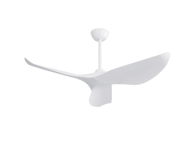 Ventilateur de plafond 96,5 cm – blanc mat – moteur dc réversible avec télécommande et 6 vitesses - Conforama A