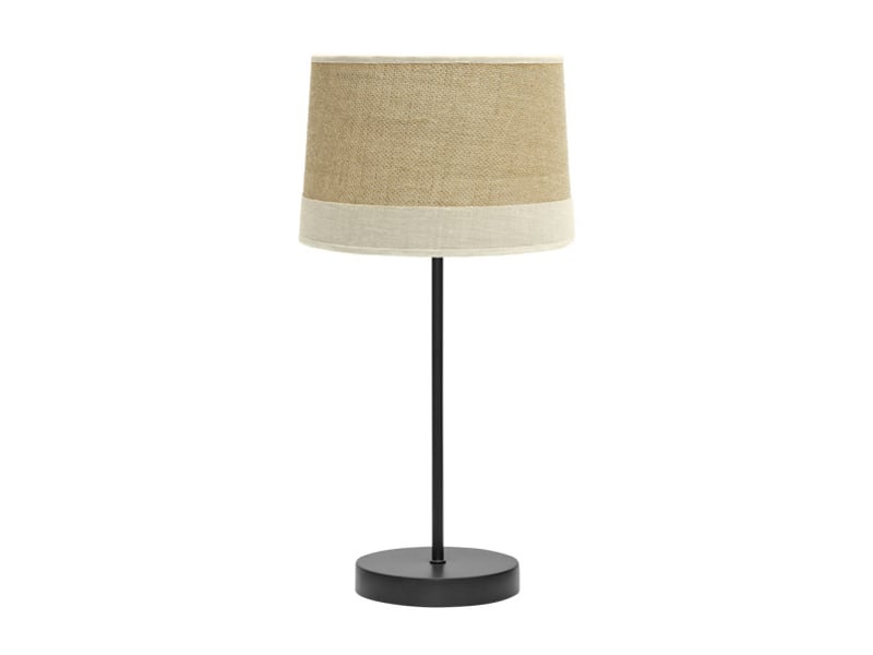  Lampe à poser fabrilamp tietar e14 coloris jutebeige 44 x 22 x 22 cm 186671015 - Conforama A